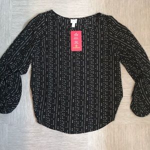 Evereve- Peyton Jenson slit sleeve top